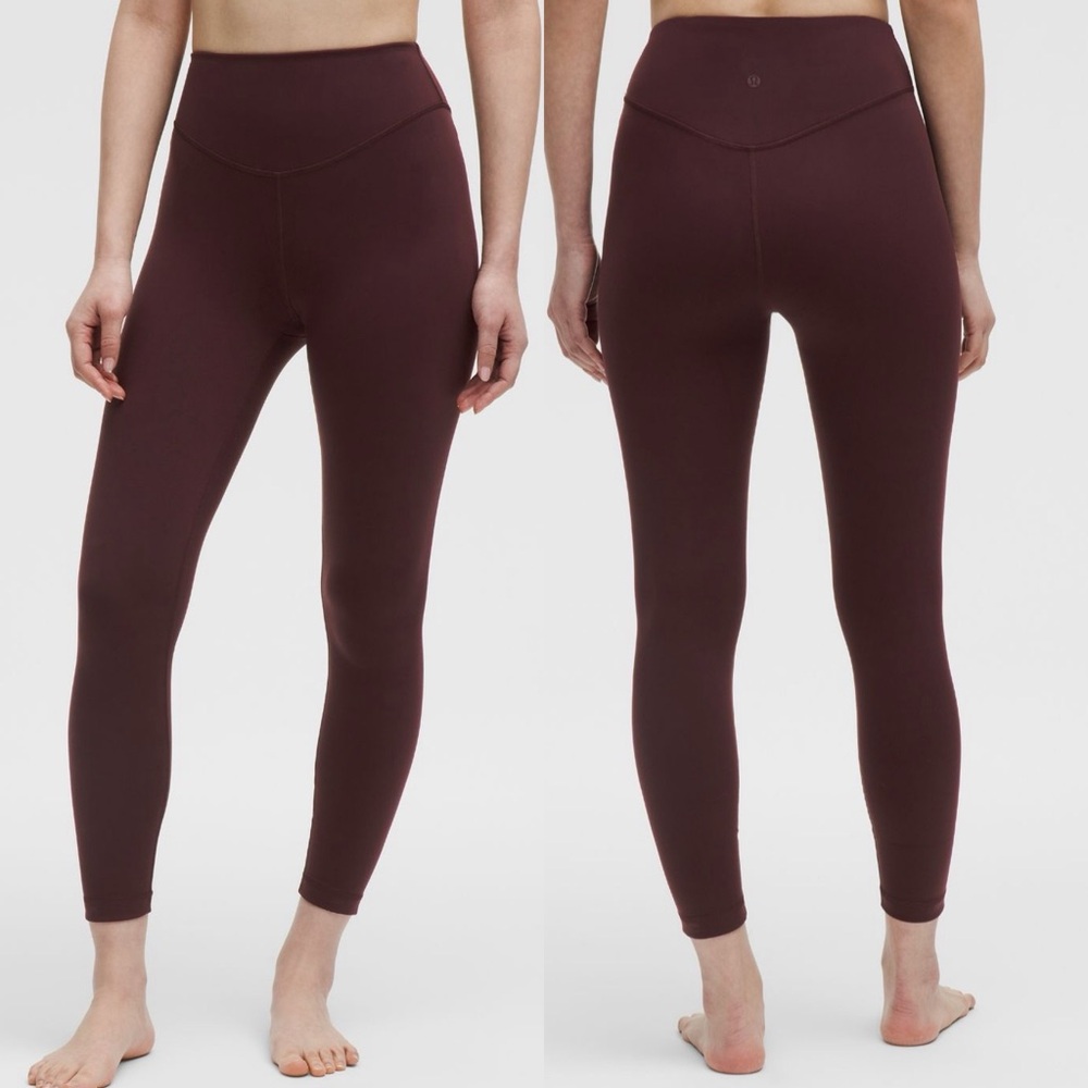Lululemon Wunder Under SmoothCover High-Rise Tight 25" Size 4 Goodnight Plum